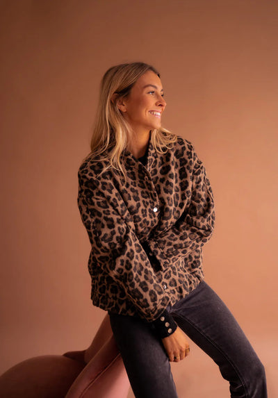 Élodie™ | Veste Bomber Léopard