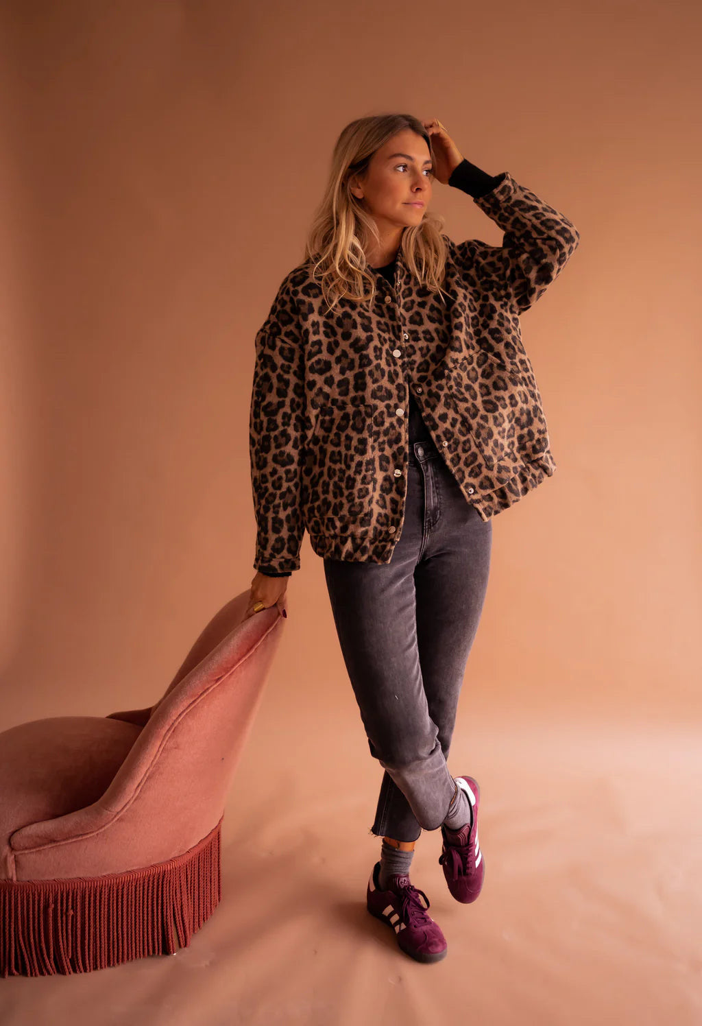 Élodie™ | Veste Bomber Léopard