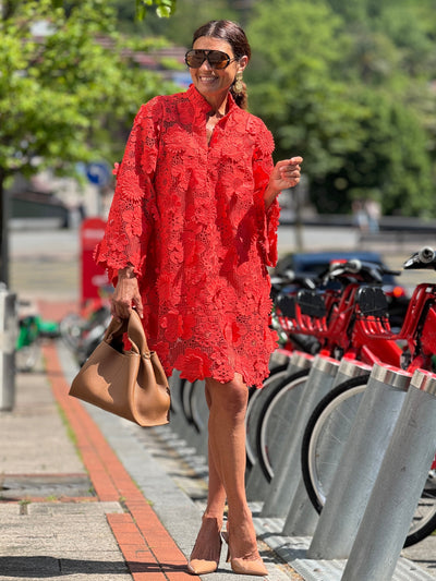 Robe Florence Dentelle Rouge