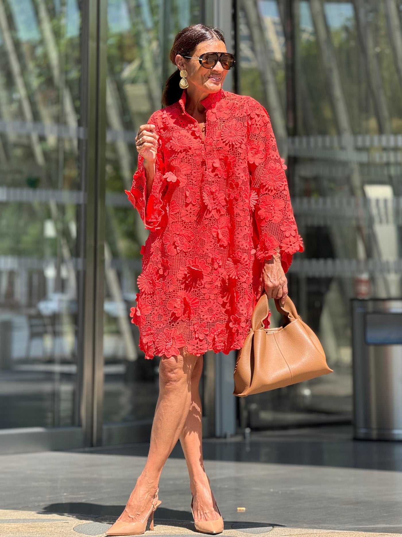 Robe Florence Dentelle Rouge