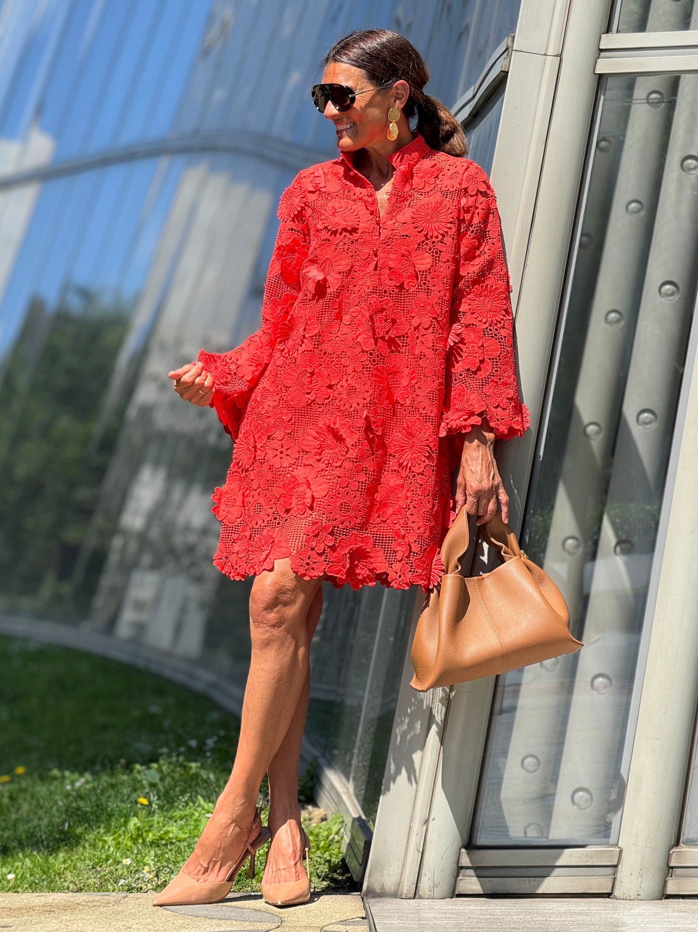Robe Florence Dentelle Rouge