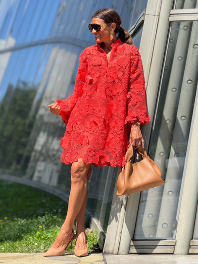 Robe Florence Dentelle Rouge