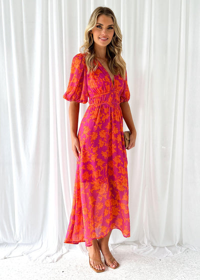 Catherine - Robe longue avec encolure en cœur pour femmes