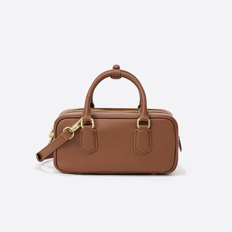 Sac à bandoulière en cuir véritable vintage