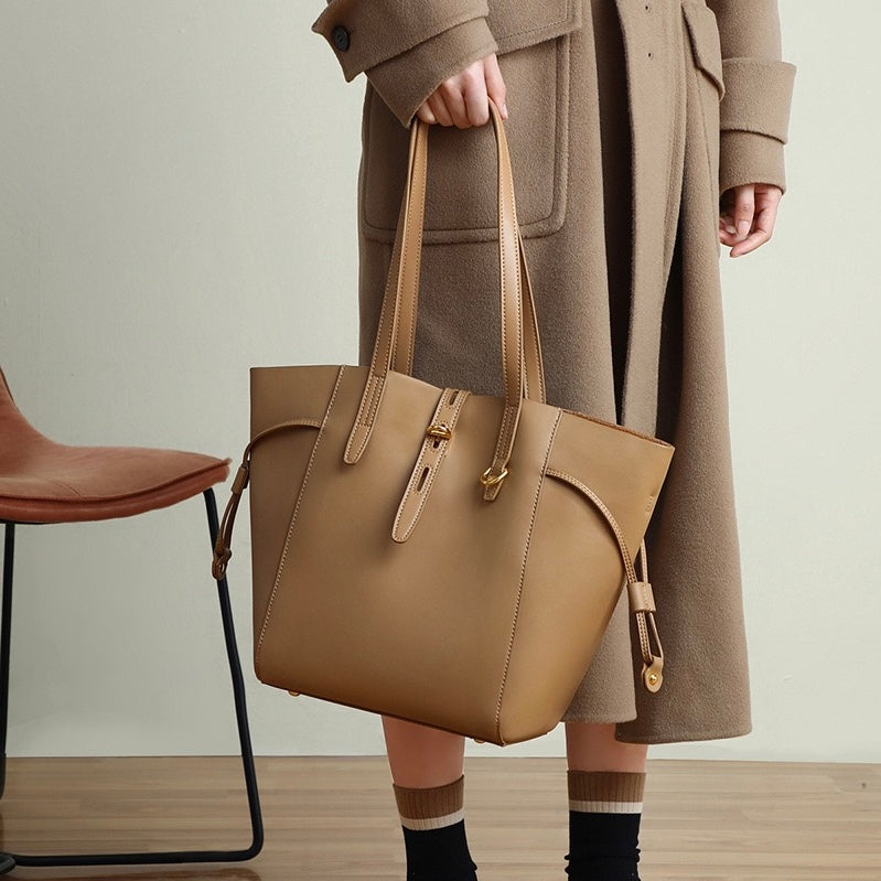 Sac hobo vintage en cuir véritable avec boucle à verrou
