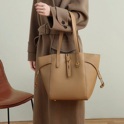 Sac hobo vintage en cuir véritable avec boucle à verrou