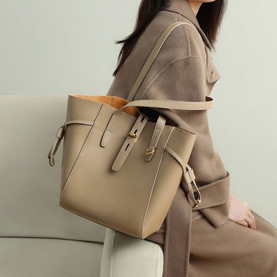 Sac hobo vintage en cuir véritable avec boucle à verrou