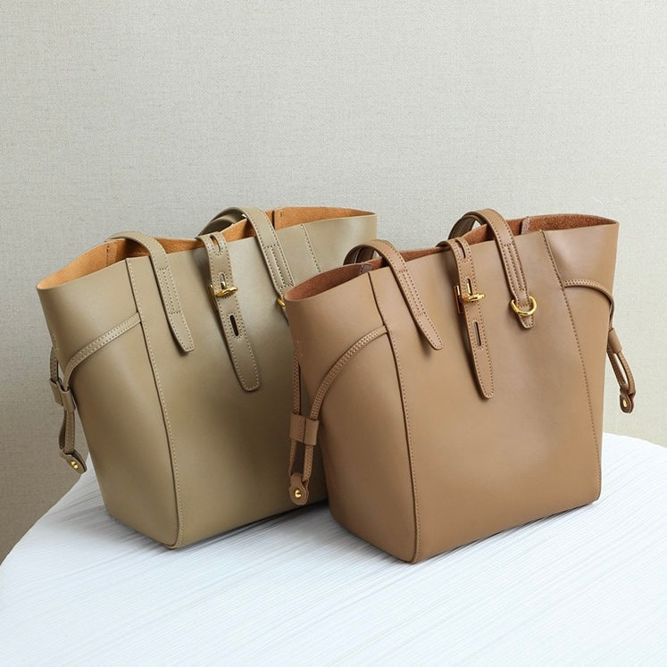 Sac hobo vintage en cuir véritable avec boucle à verrou