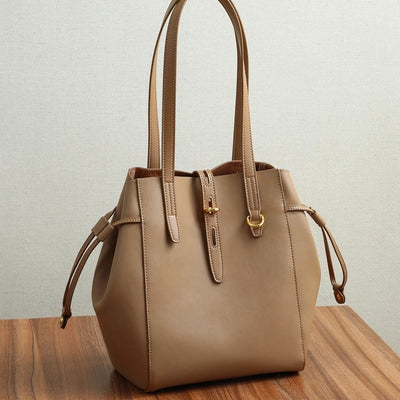 Sac hobo vintage en cuir véritable avec boucle à verrou