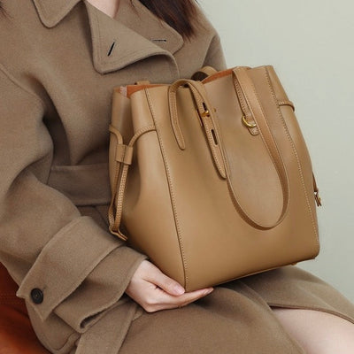 Sac hobo vintage en cuir véritable avec boucle à verrou