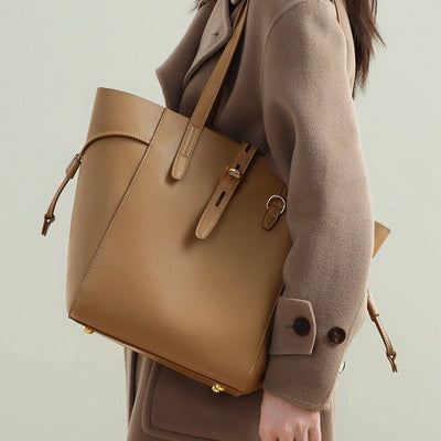 Sac hobo vintage en cuir véritable avec boucle à verrou
