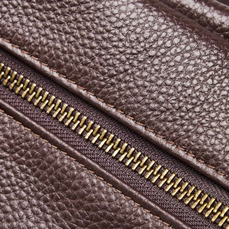 Sac cabas minimaliste en cuir véritable rétro