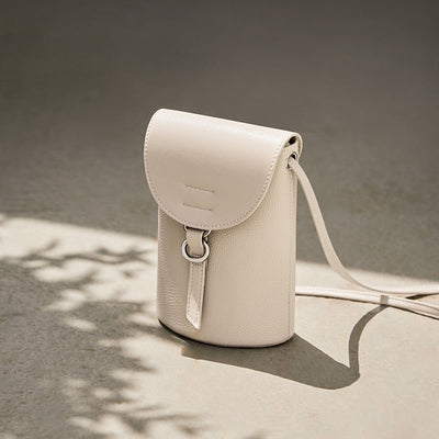 Mini sac à main en cuir véritable pour téléphone
