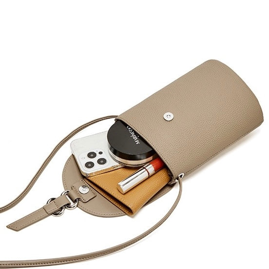Mini sac à main en cuir véritable pour téléphone