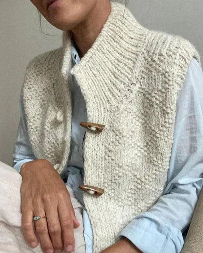 INGRID - ÉLÉGANT CARDIGAN SANS MANCHES