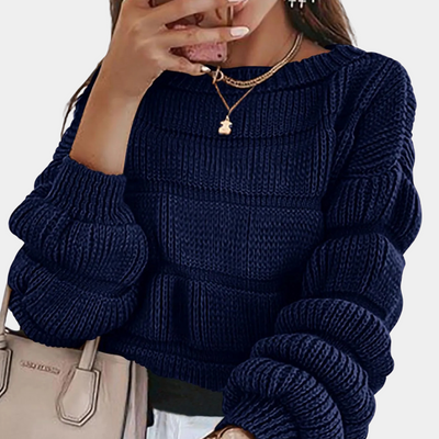 SANDRA - Pull Tricoté Raffiné pour Femmes