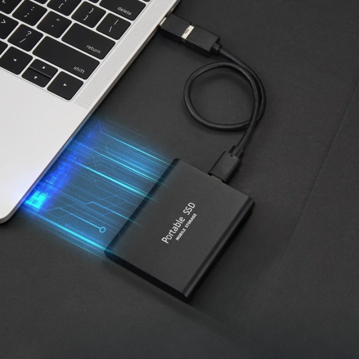 SSD portable haute capacité de 128 To avec USB-C