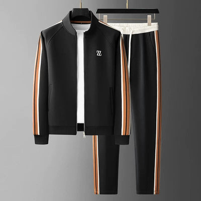 Ensemble Survêtement Homme – Coupe Standard – Pantalon Fuselé – Détails Rayés
