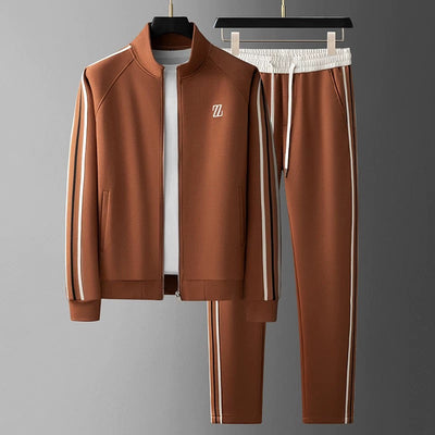 Ensemble Survêtement Homme – Coupe Standard – Pantalon Fuselé – Détails Rayés