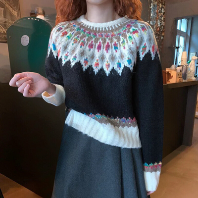 JADIRA - Pull vintage classique pour femme