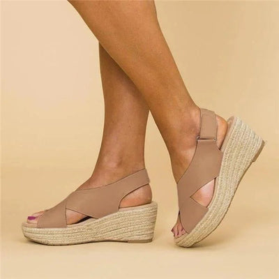 Femme Confortable Compensées Sandales – Tamara