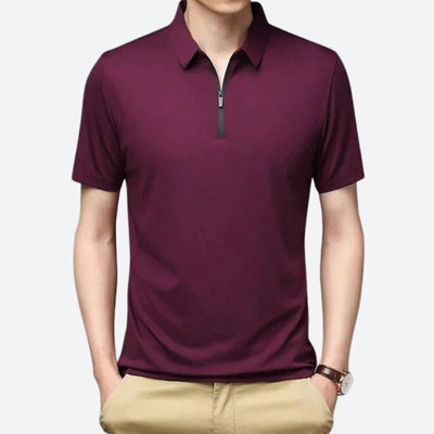 Polo en soie de haute qualité pour hommes - Justin