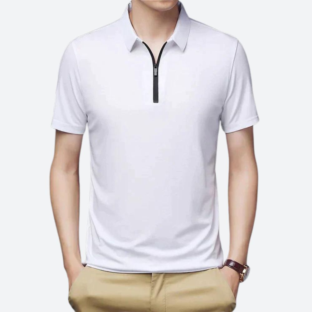 Polo en soie de haute qualité pour hommes - Justin