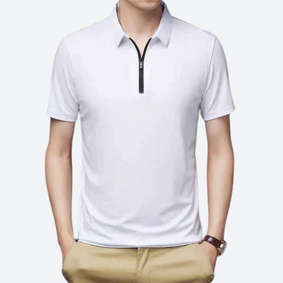 Polo en soie de haute qualité pour hommes - Justin