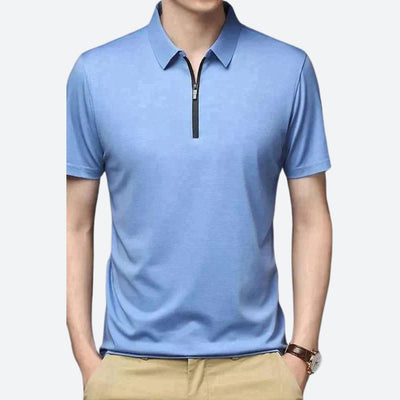 Polo en soie de haute qualité pour hommes - Justin