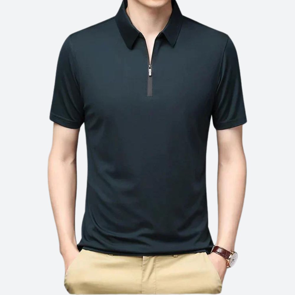 Polo en soie de haute qualité pour hommes - Justin
