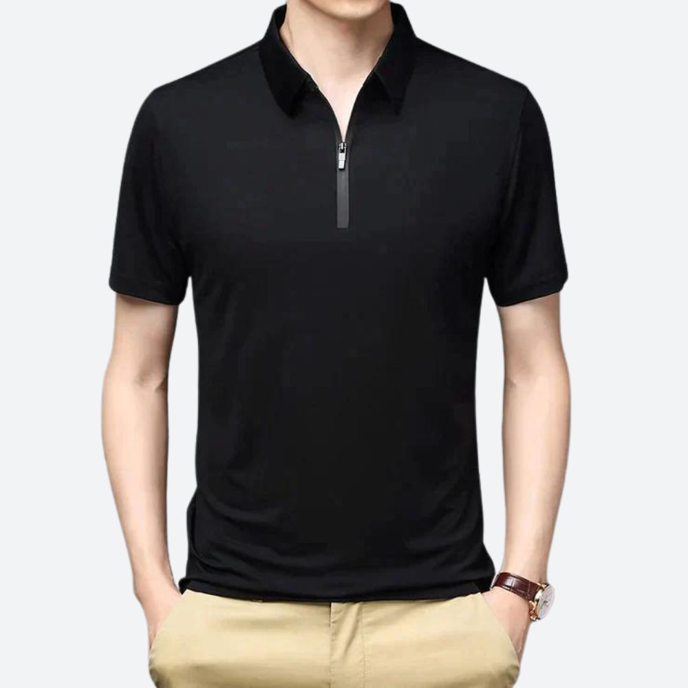 Polo en soie de haute qualité pour hommes - Justin
