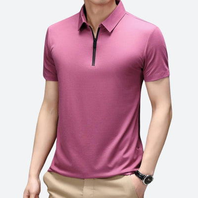 Polo en soie de haute qualité pour hommes - Justin