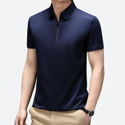 Polo en soie de haute qualité pour hommes - Justin