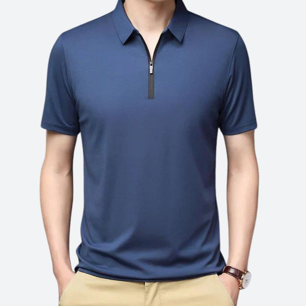Polo en soie de haute qualité pour hommes - Justin