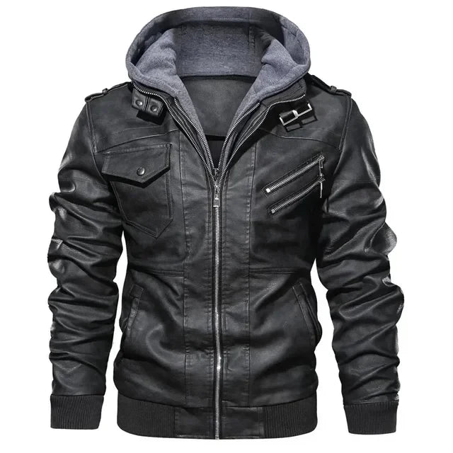 Jabbar | Élégant Blouson Motard pour Hommes