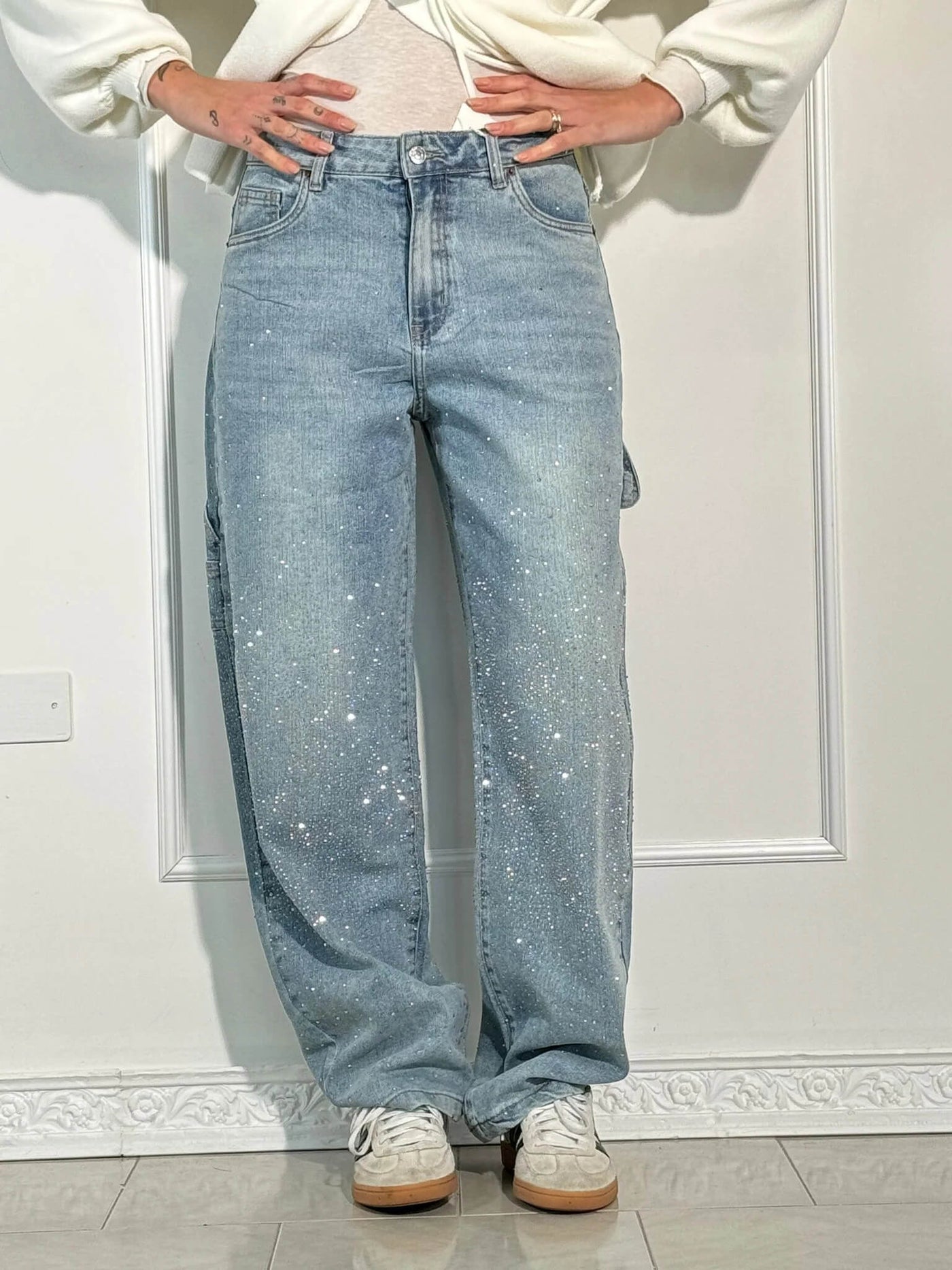 Aubrey™ | Jean à Détails Scintillants