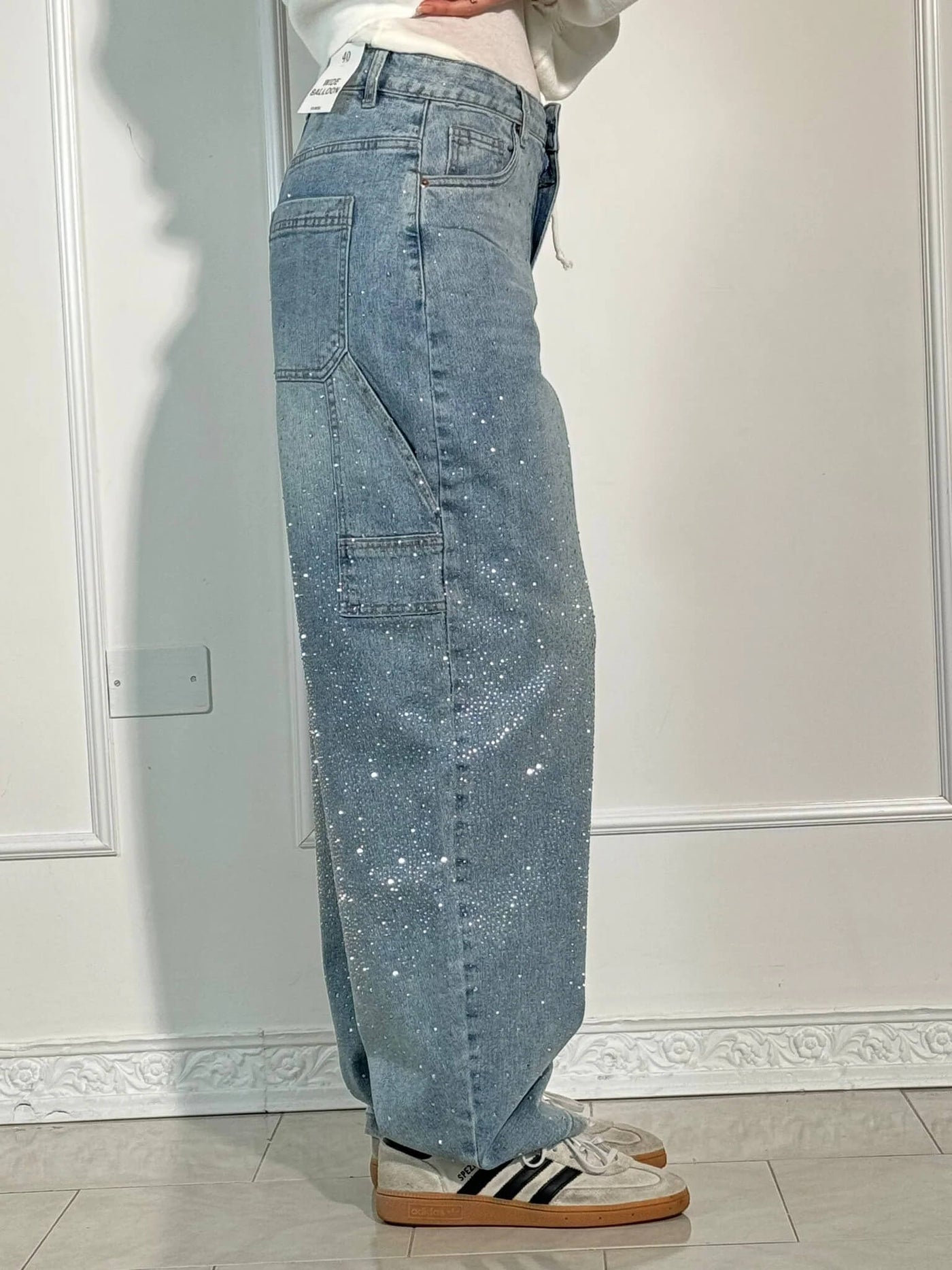 Aubrey™ | Jean à Détails Scintillants