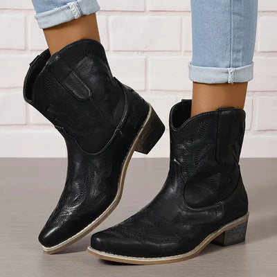 Jody | Bottines Western Embroidered Élégantes pour Femme