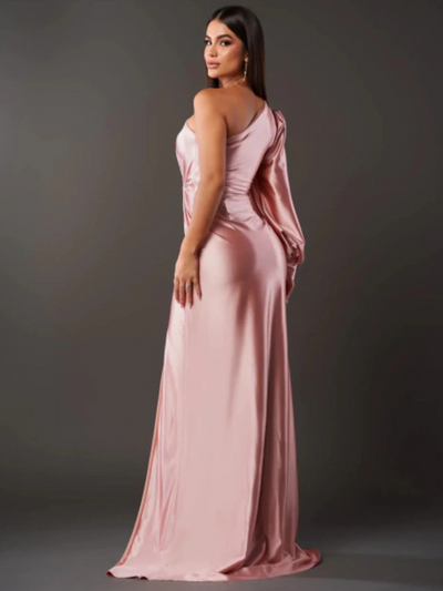 Leana™ | Robe Fendue Satinée