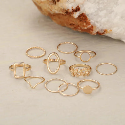 Pack 11 Bagues Vintage en Argent