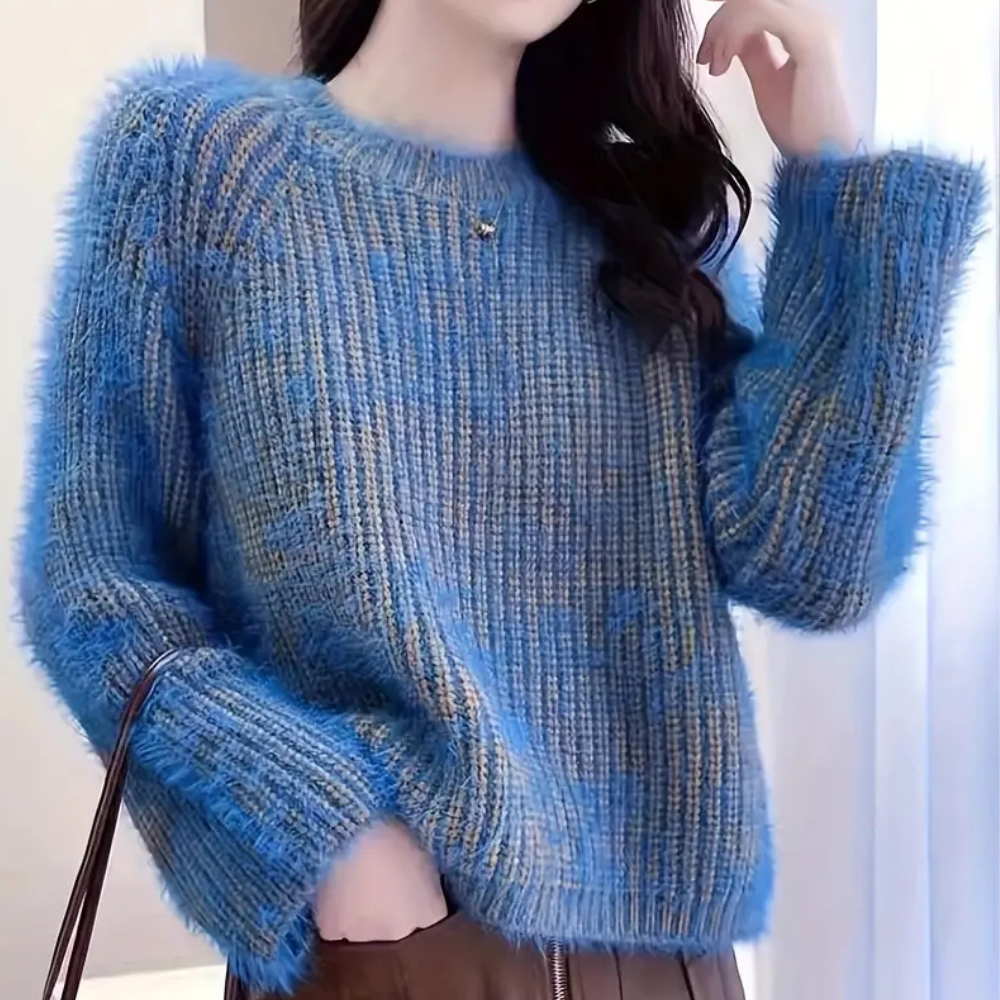 FLOR - Pull en Tricot à Texture pour Femmes