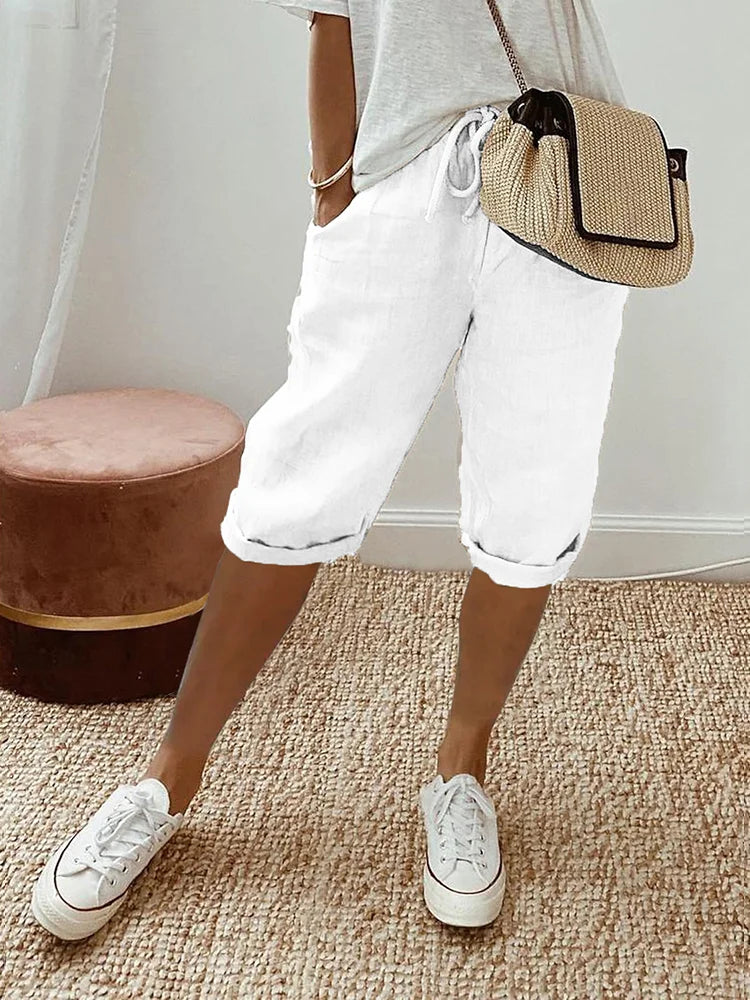 Rosa | Short chic et aérien en lin mélangé