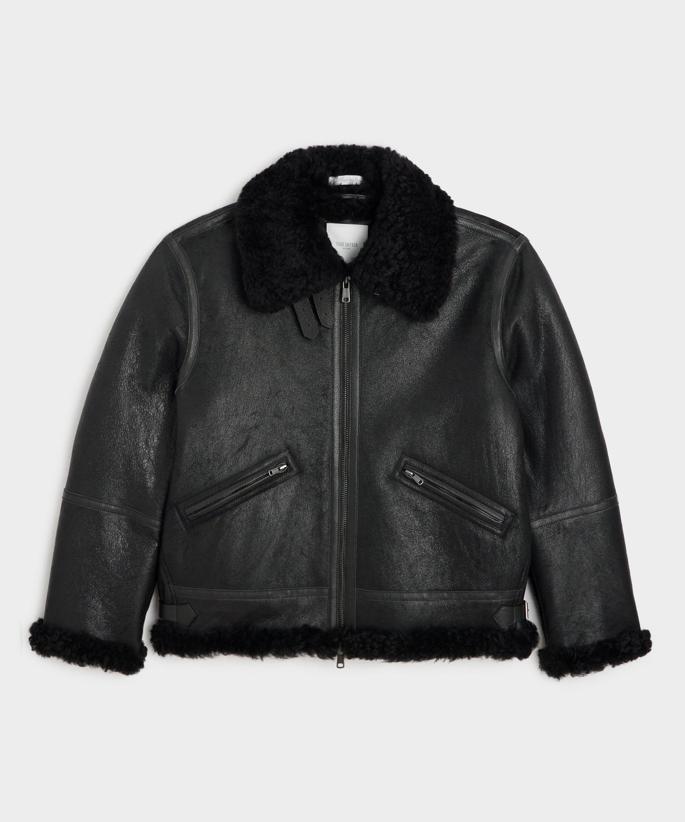 Bill | Veste aviator en cuir noir pour homme