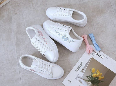 Madeleine | Chaussure Conception De Fleurs Pour Femme | Blanche