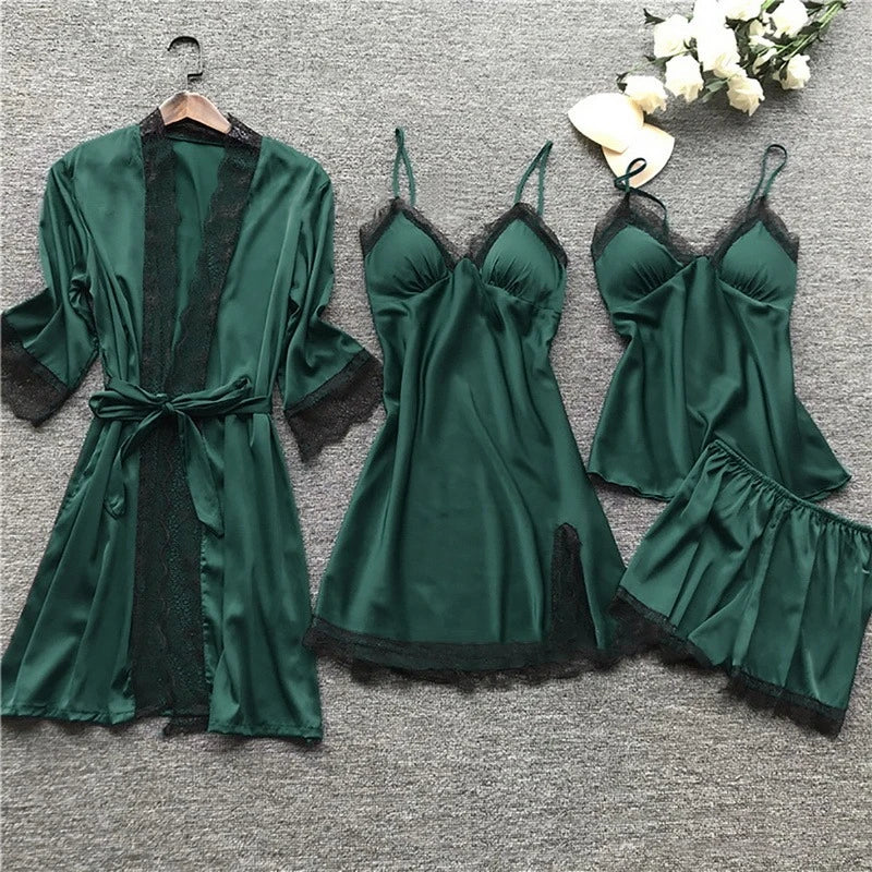 Iris - Pyjama élégant en satin pour la femme moderne