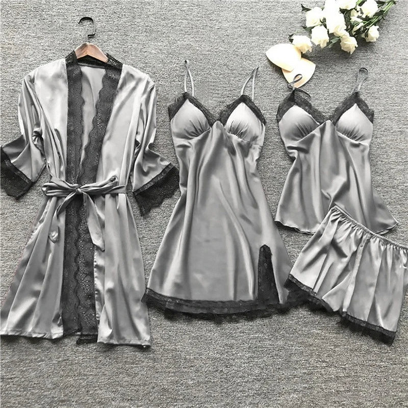 Iris - Pyjama élégant en satin pour la femme moderne