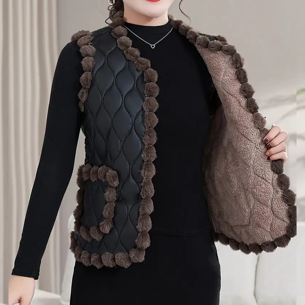 DELFINA - Gilet Raffiné pour Femmes