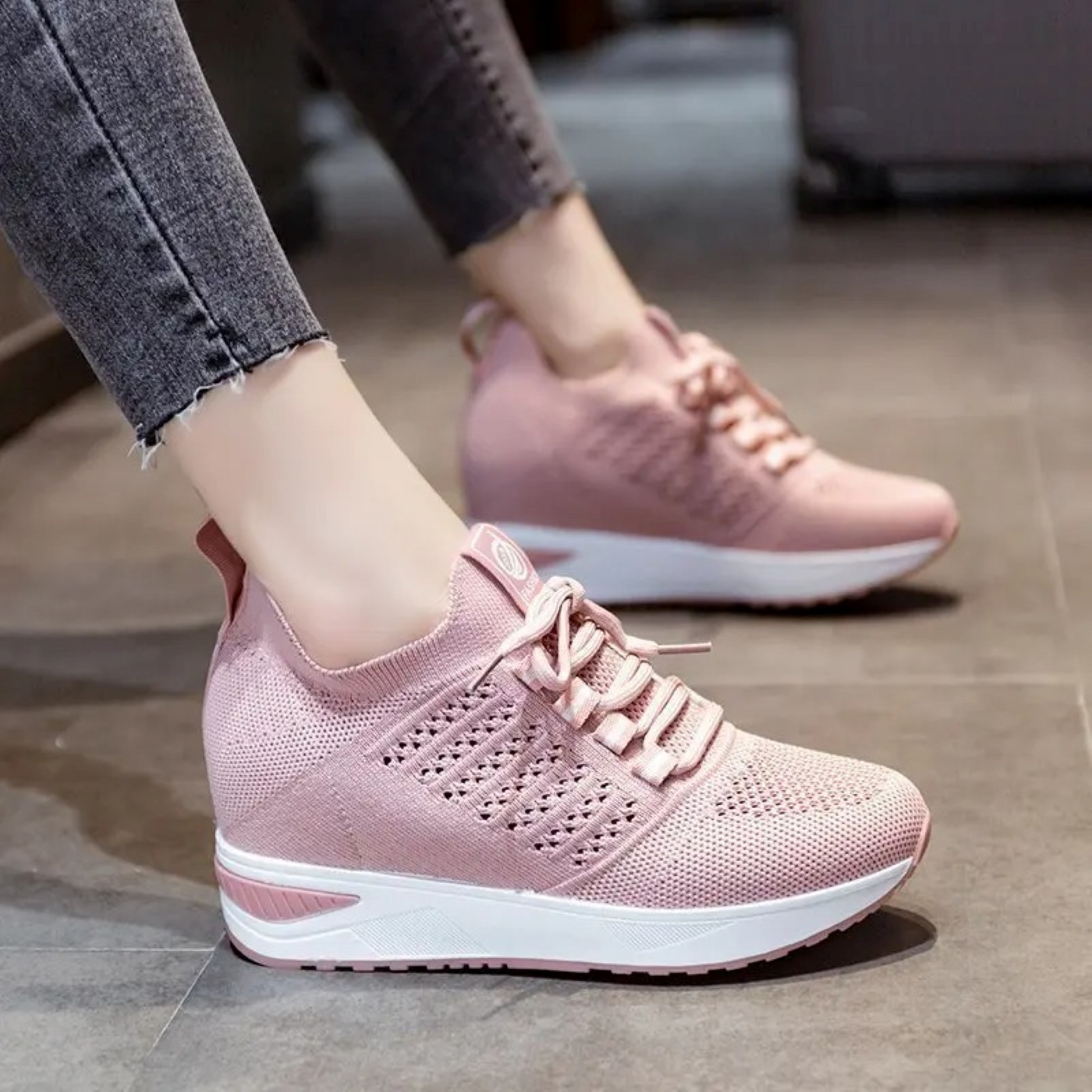 Lily | Chaussure Compensées Pour Femme | Lacets
