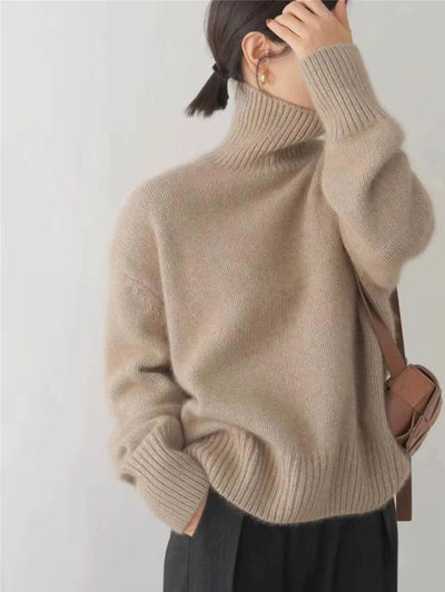 Agnes™ – Komfortabel, strikket og blød rullekrave sweater