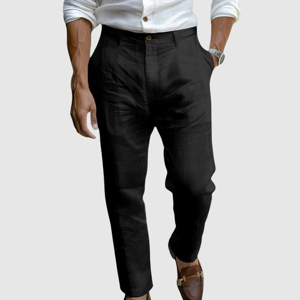 Pantalon en Lin Chic de Saint-Tropez